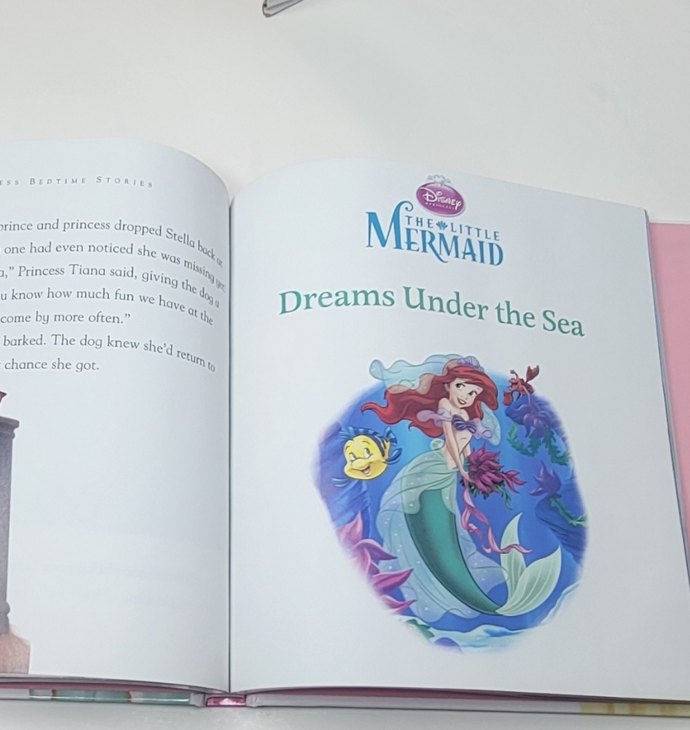 Disney Princess Bedtime Stories Book with Pink and Gold Accents - Picture 3 of 3